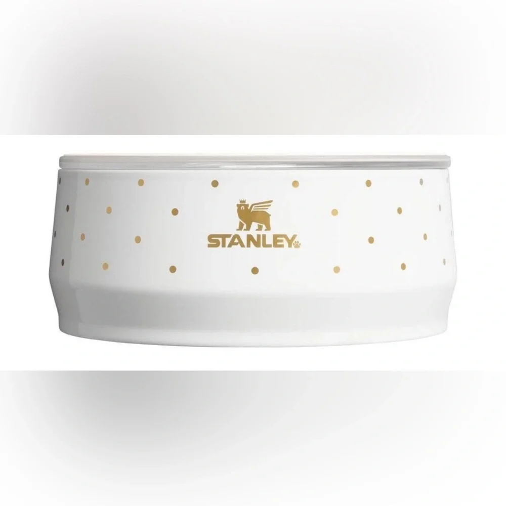 Stanley 24 oz Stainless Steel Pet Bowl Frost Polka Dot